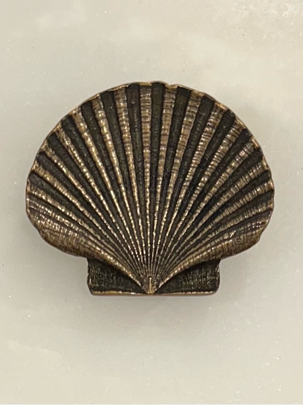 Vintage James Avery Shell RARE Marked Bronze Belt Buckle Retired